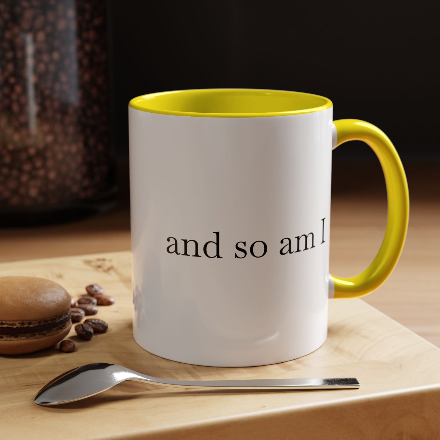 Spicy Karma Colorful Handle Ceramic Mug (11, 15oz)