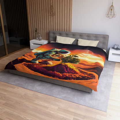 A Promethean Fable Woven Duvet Cover