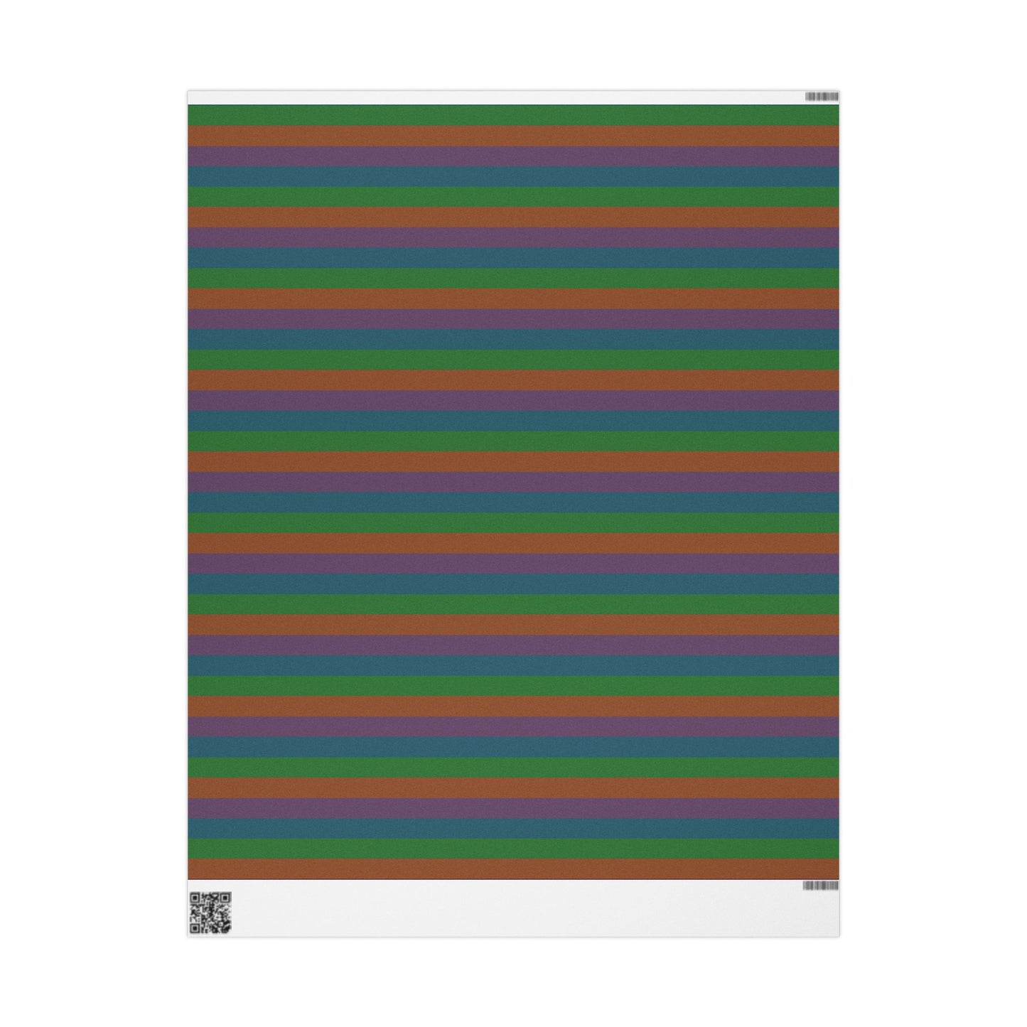 Muted Colorful Stripes Wrapping Paper Roll (3 sizes)