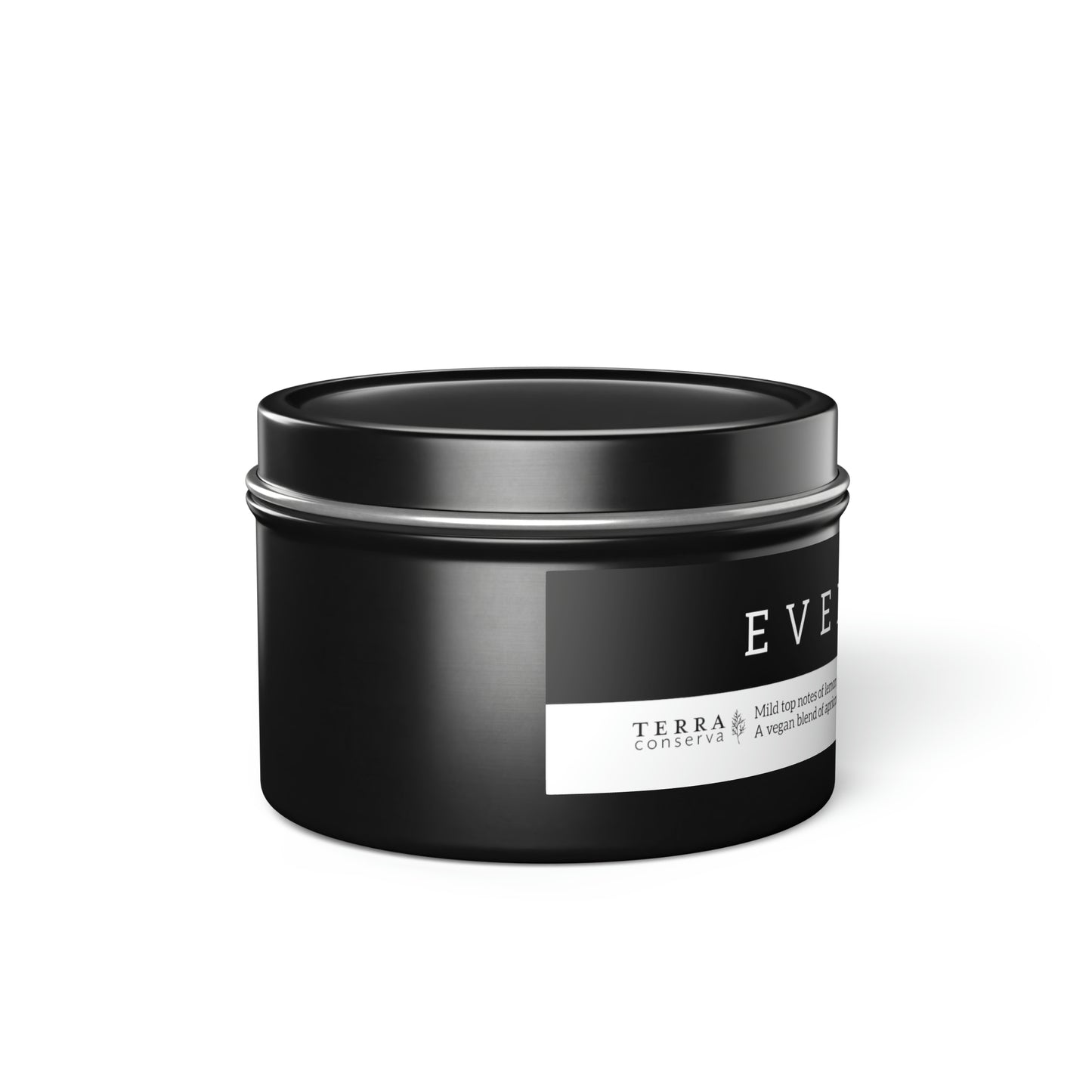 Evergreen Scented Candle in Minimalist Black Steel Tin (2 sizes)