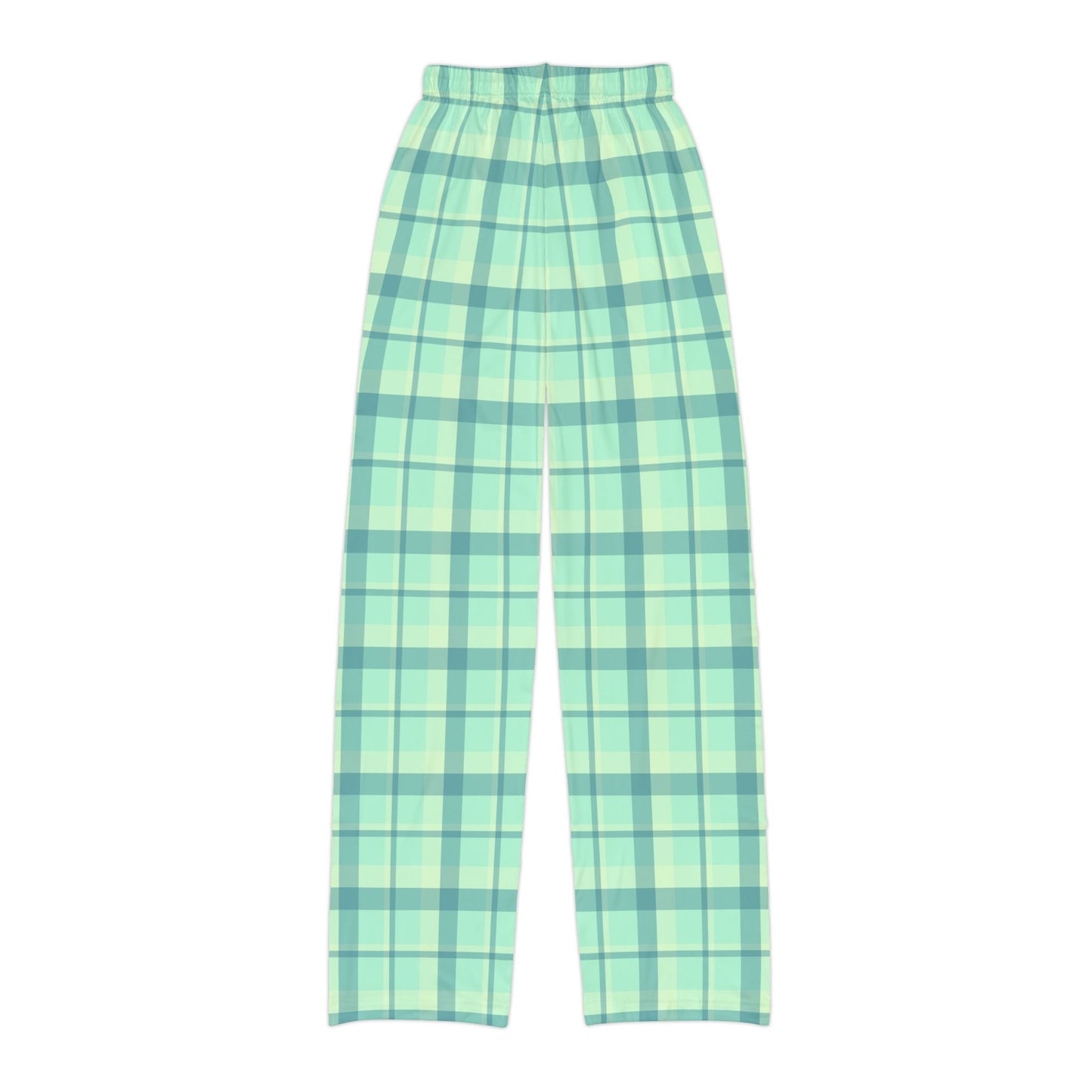 Minty Green Plaid Kids' Pajama Pants