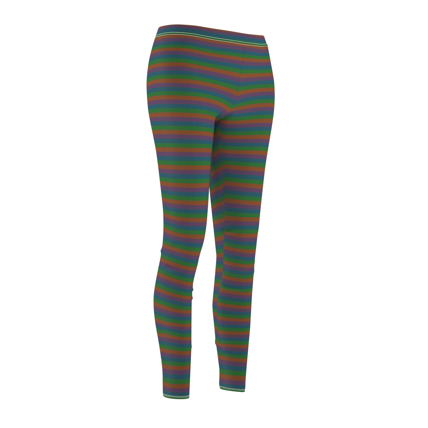 Muted Skinny Striped Women's Super Soft Leggings