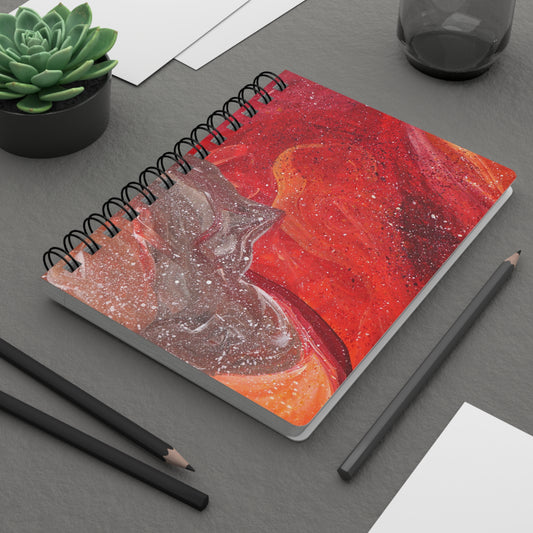 Waves of Creation Spiral-Bound Lined Notebook