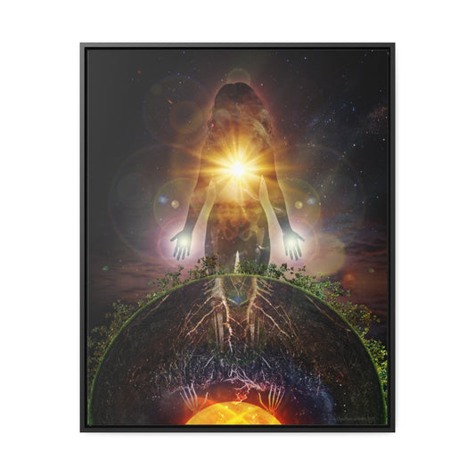 Persephone's Divinity Framed Canvas Print