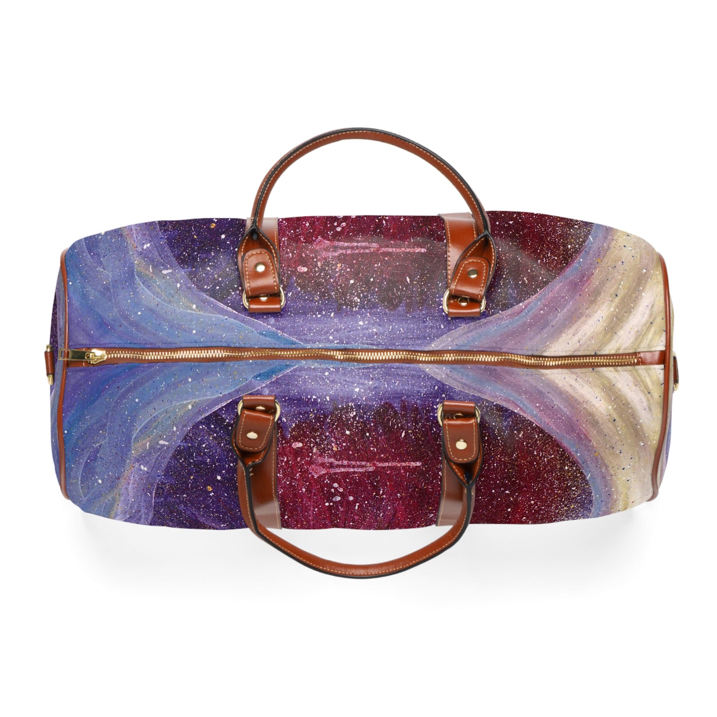 Plato's Cave Painting Faux Leather Carry-On Luggage