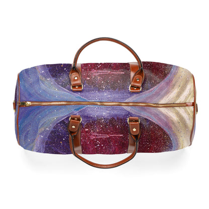 Plato's Cave Painting Faux Leather Carry-On Luggage