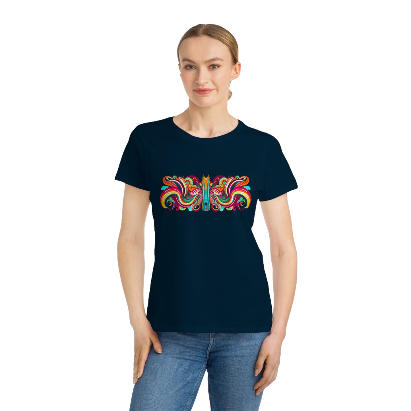 Butterfly Symmetry Organic Cotton Women's T-Shirt