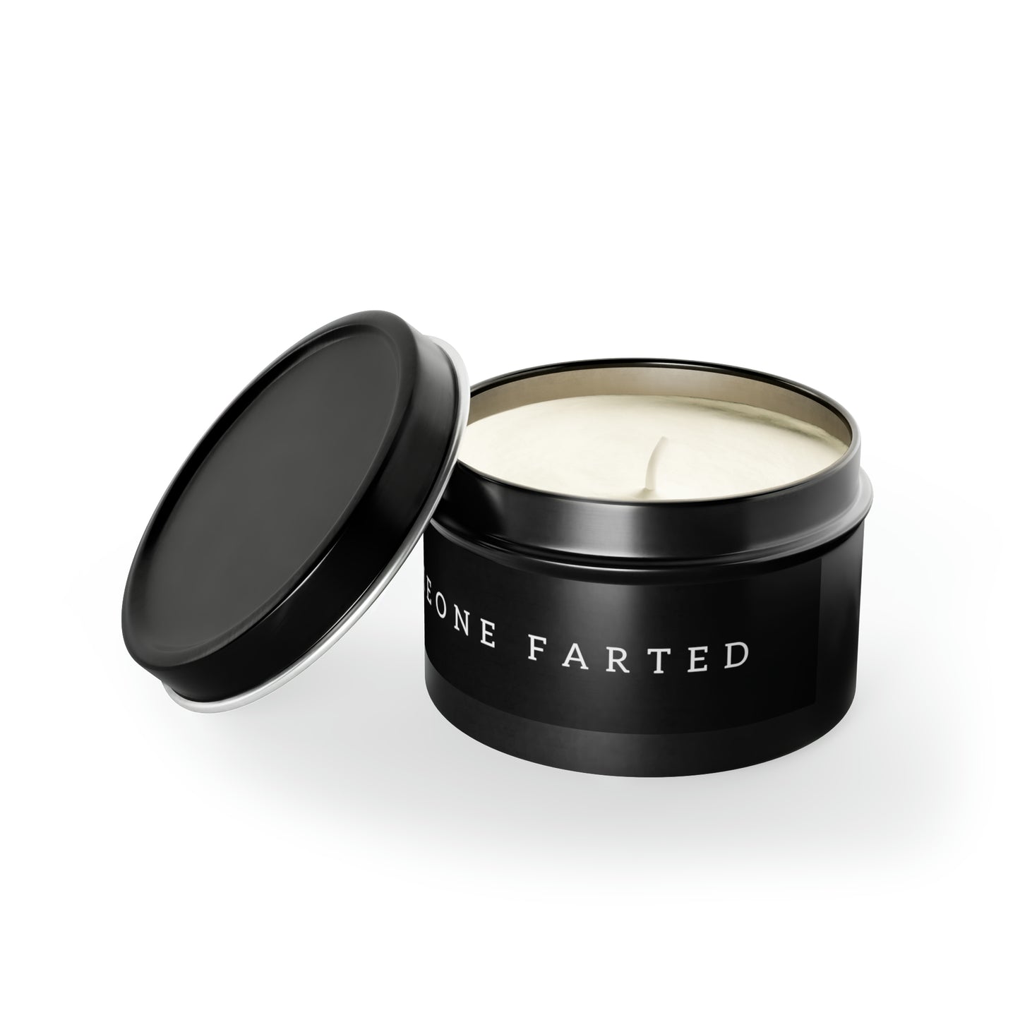 Someone Farted Candle in Minimalist Black Steel Tin (2 sizes)