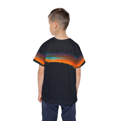 Colorful Paint Stripe Kids' Poly Tee