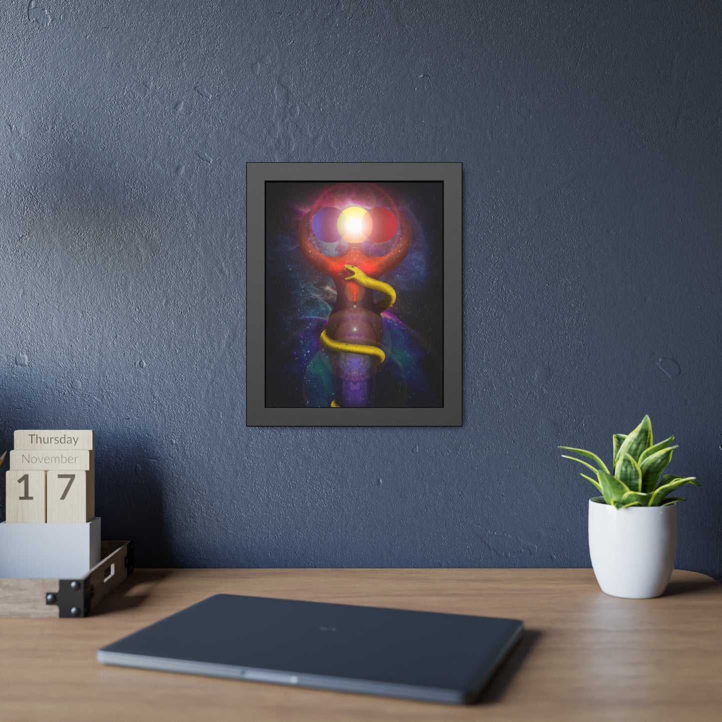 Brigid's Serpent Framed Print | Surreal Art