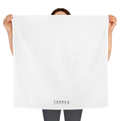 Black + White Terra Conserva Large Cotton Dish Towel