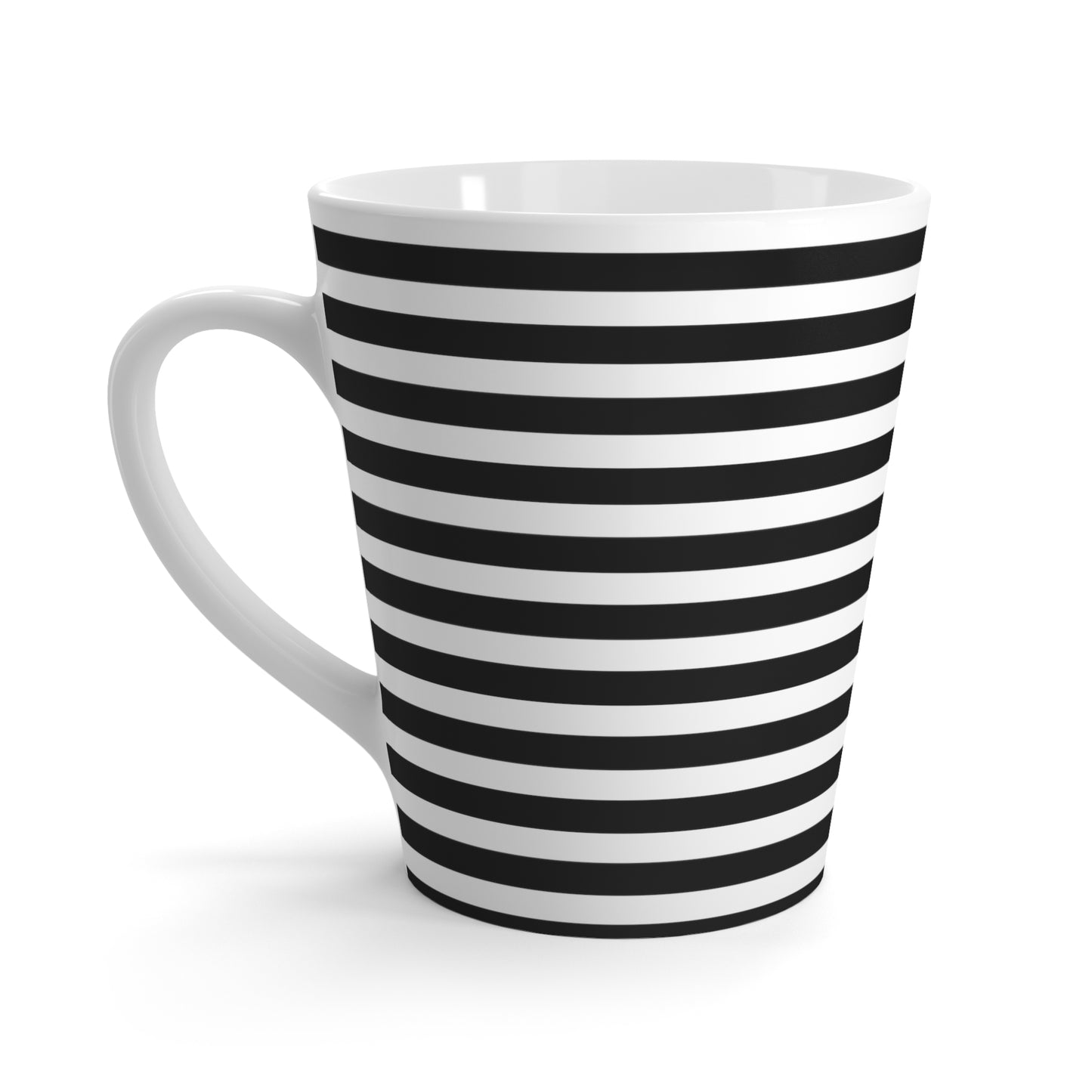 Hypnotic Striped Latte Mug