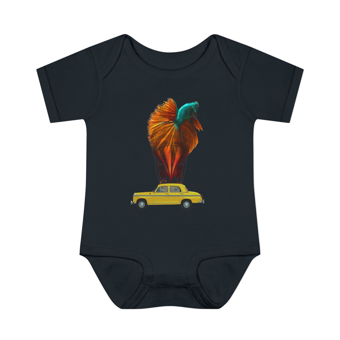 Aquamobile Taxi Service 100% Cotton Baby Onesie 6M-18M (multicolors)