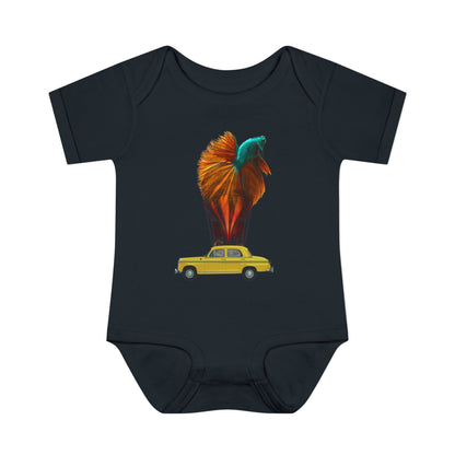 Aquamobile Taxi Service 100% Cotton Baby Onesie 6M-18M (multicolors)