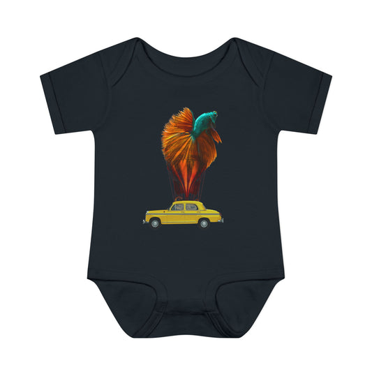 Aquamobile Taxi Service 100% Cotton Baby Onesie 6M-18M (multicolors)