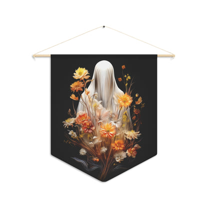 Halloween Garden Haunting Wood + Twine Tapestry