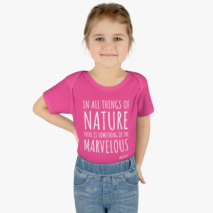 Marvelous Nature Aristotle Quote Baby Onesie 6M-18M (multicolors)