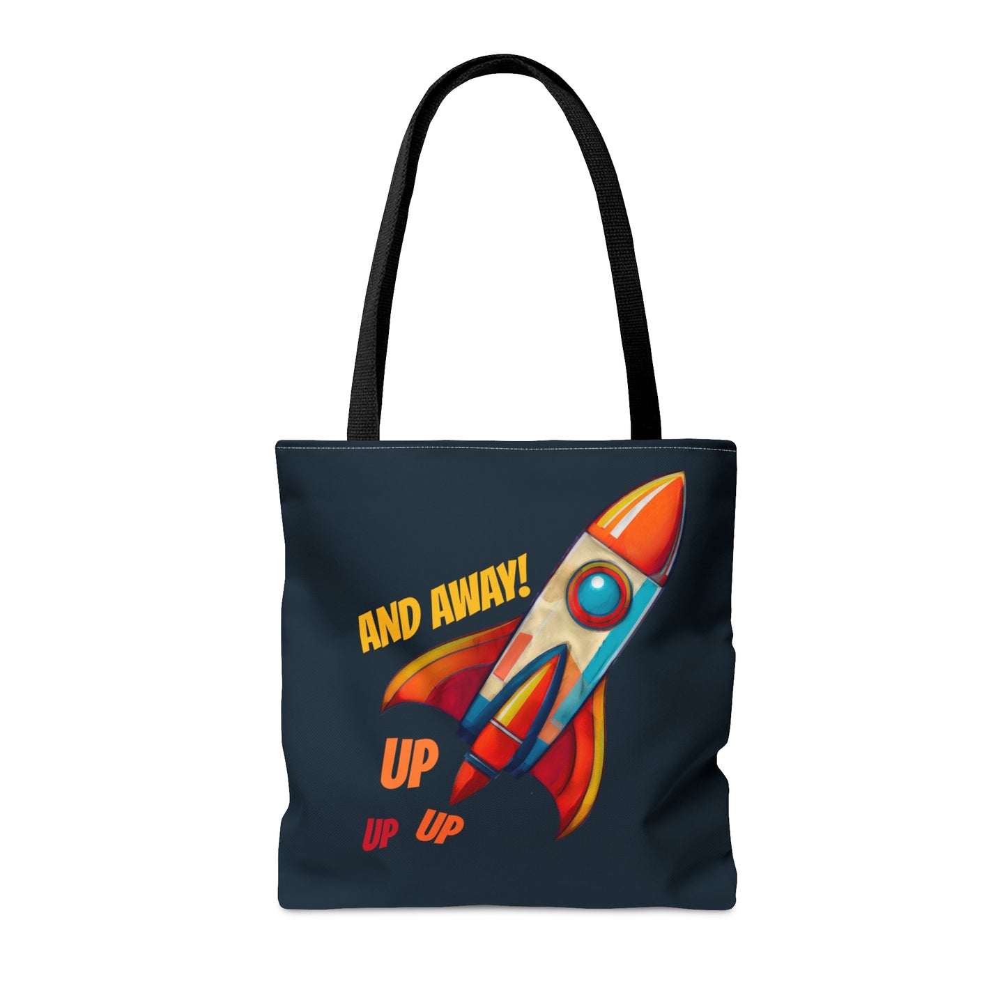 Rocket Ship Liftoff Tote Bag