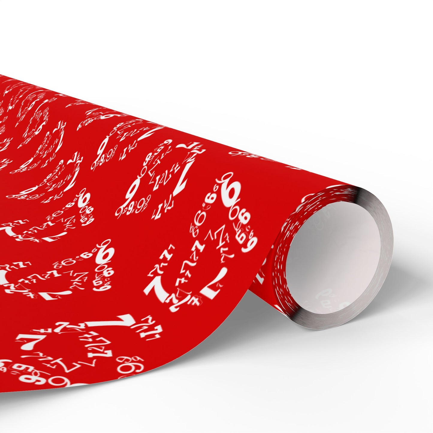 6-7 Meme Illusion Red + White Wrapping Paper Roll (3 sizes)