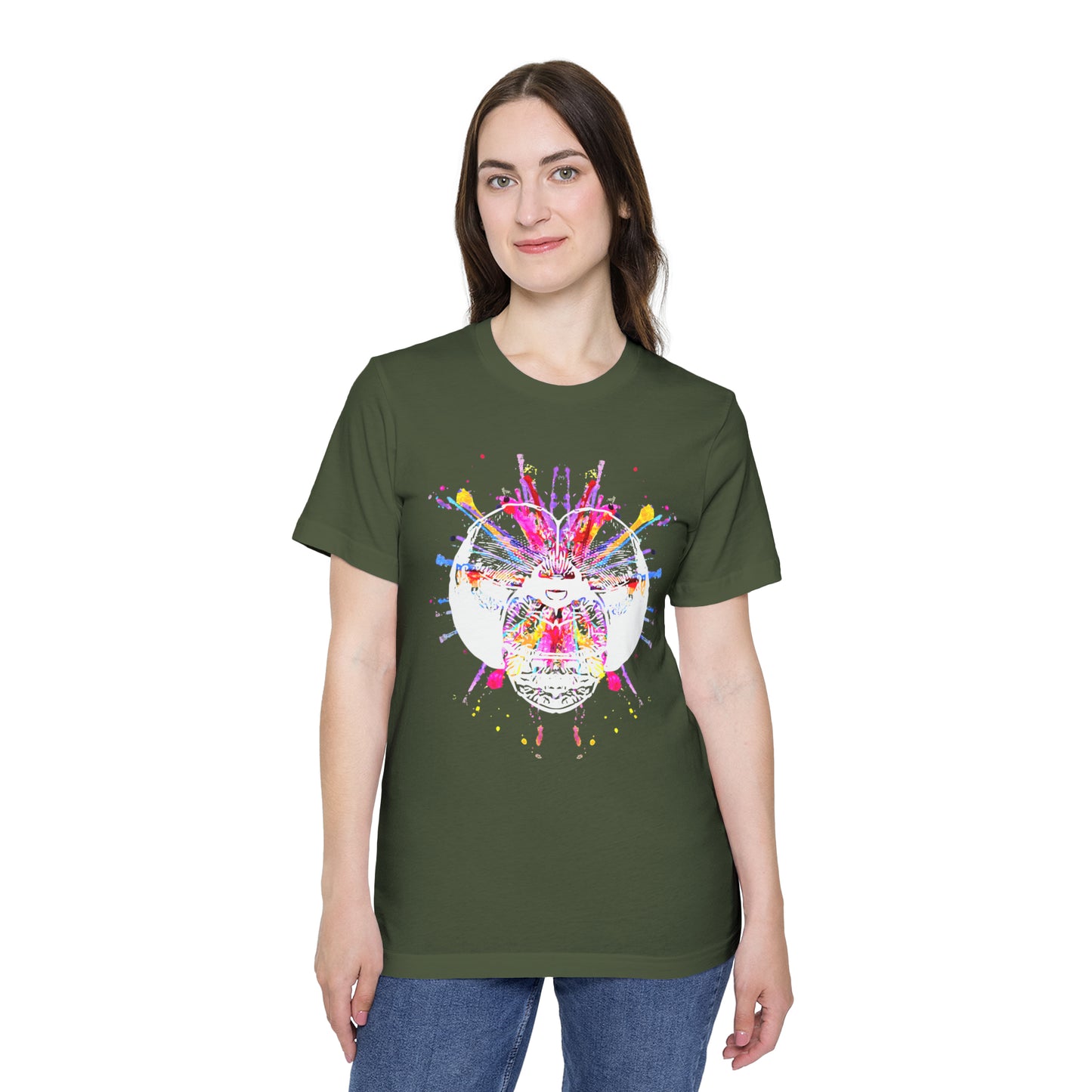 Dragonfly Color Explosion Women's T-Shirt, Made in USA