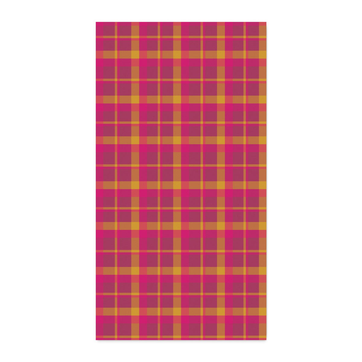 Pink + Yellow Plaid 100% Cotton Twill Fabric