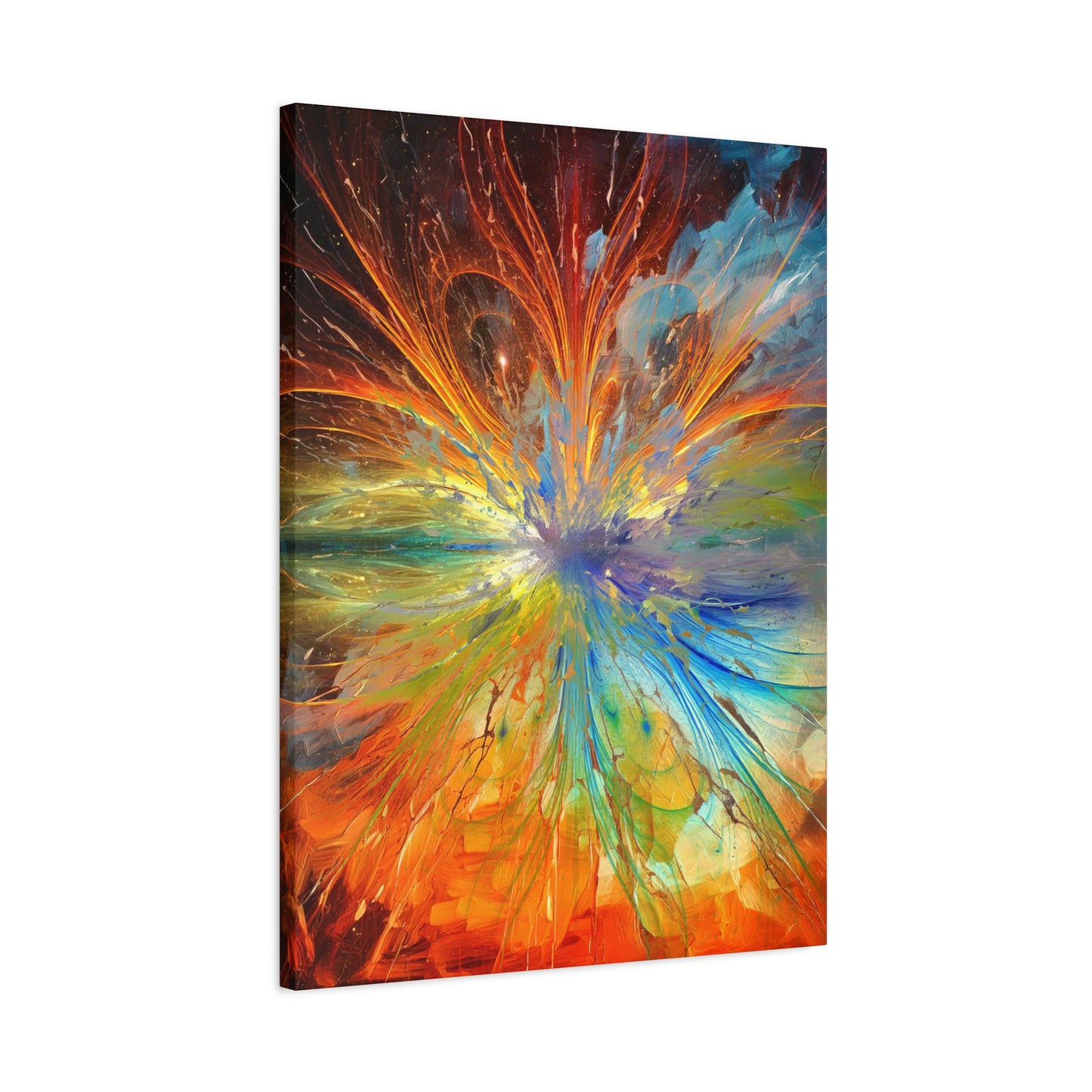 Cosmic Clockworks Abstract Canvas Print | Abstract Art