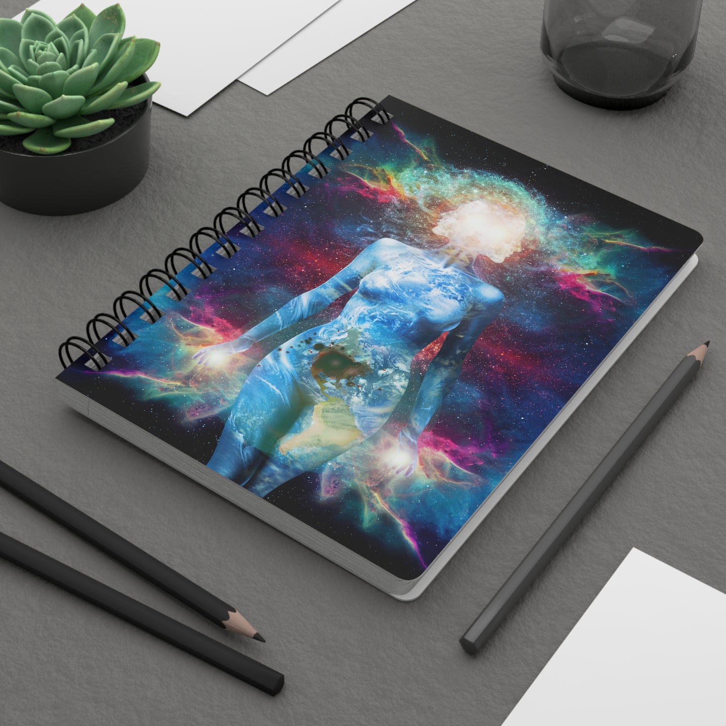 21st Century Gaia Spiral-Bound Lined Notebook