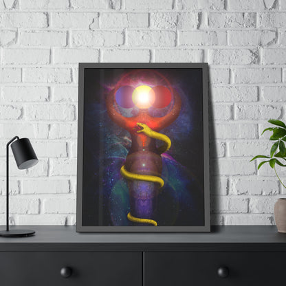 Brigid's Serpent Framed Print | Surreal Art