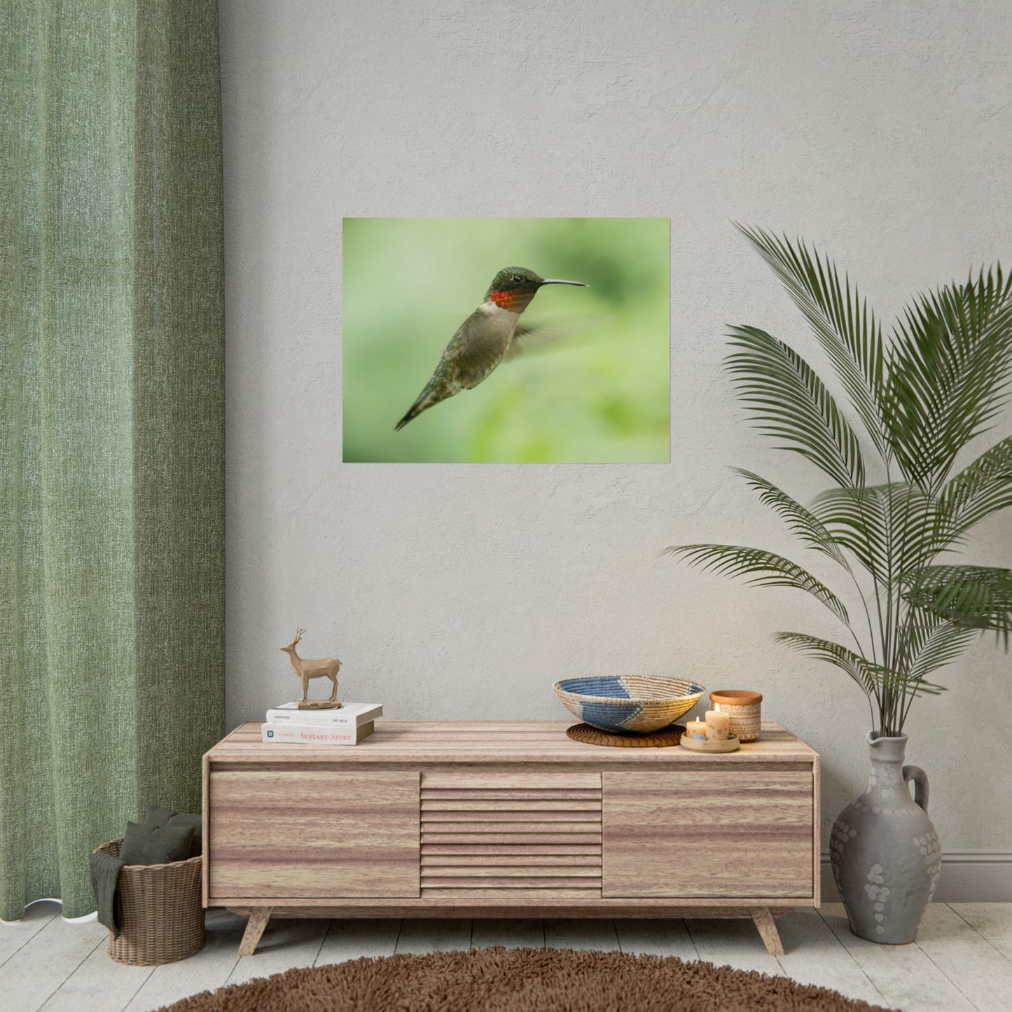 Hummingbird In-Flight Fine Art Print