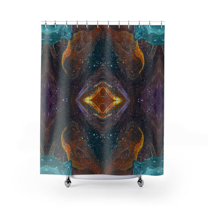 Symmetry of Life Abstract Art Shower Curtain