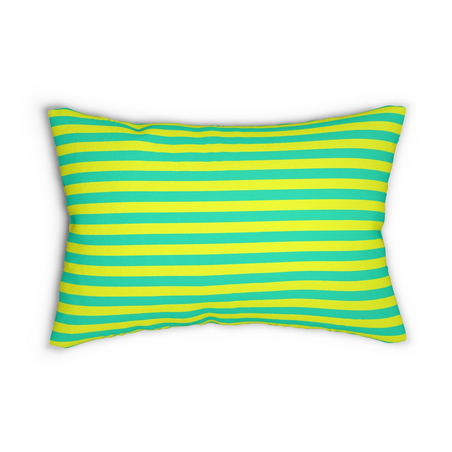 Lemon Lime Skinny Striped Lumbar Pillow