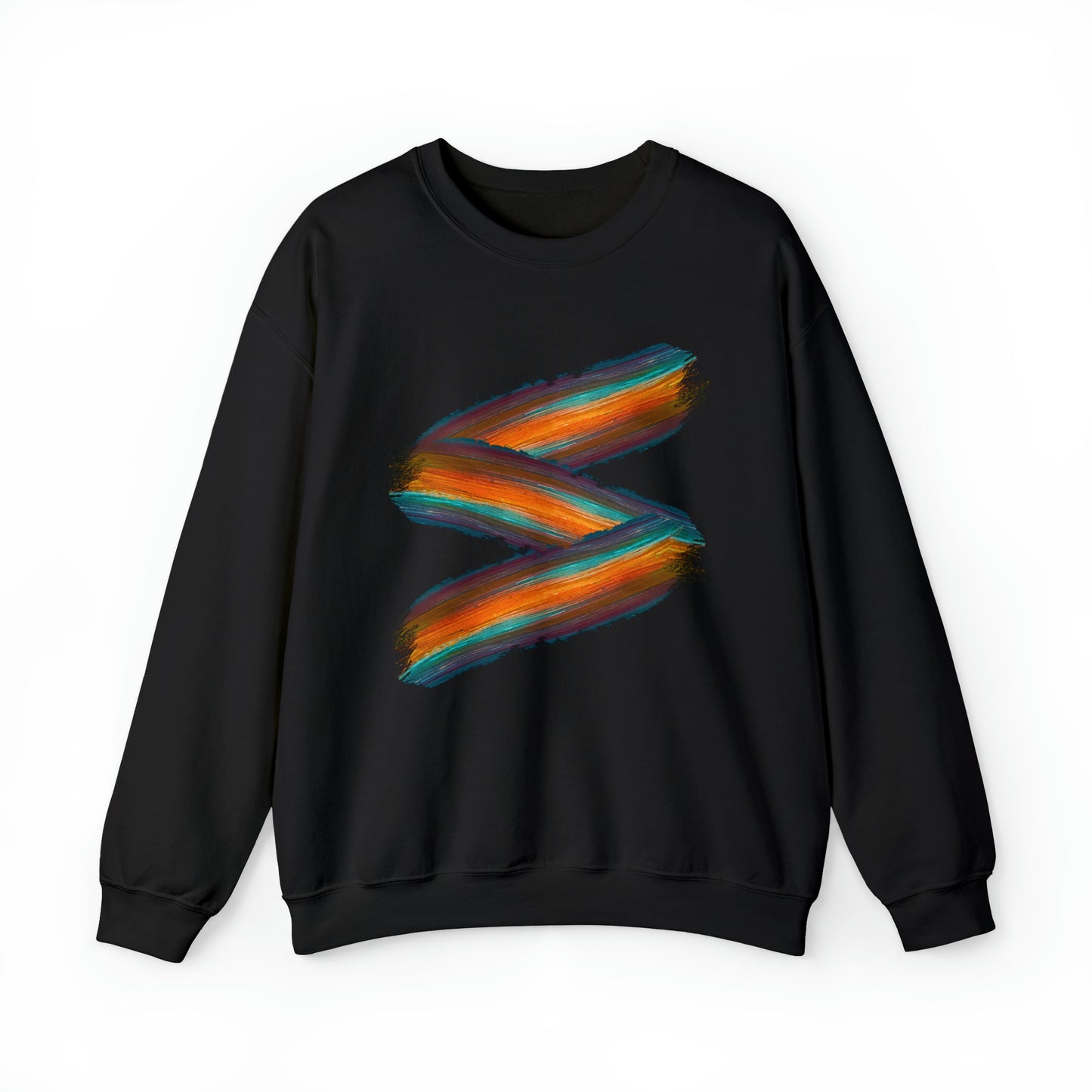 Colorful Paint Stripes Women's Sweatshirt