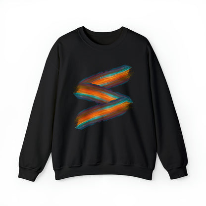 Colorful Paint Stripes Women's Sweatshirt