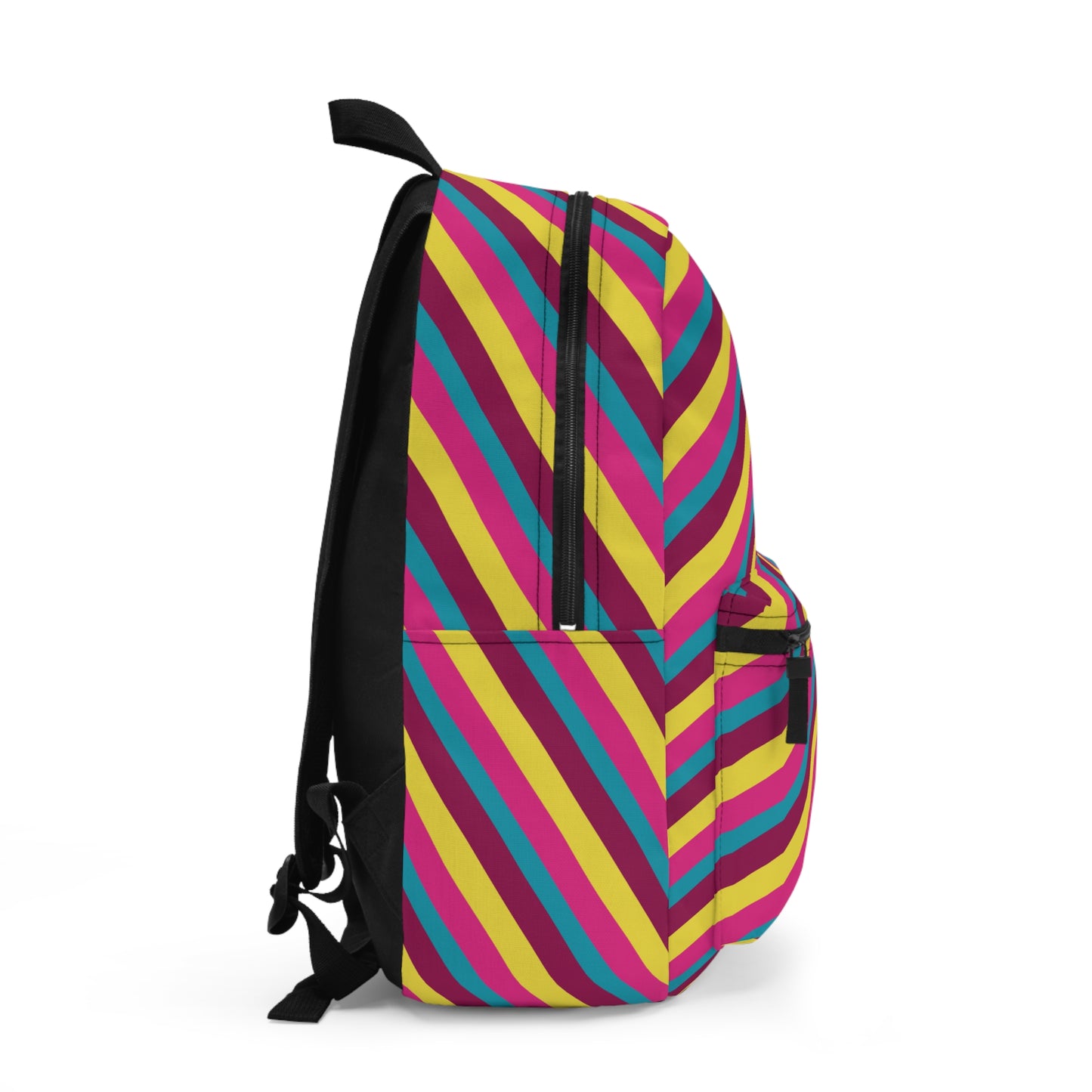 Pop Stripes Water-Resistant School Backpack