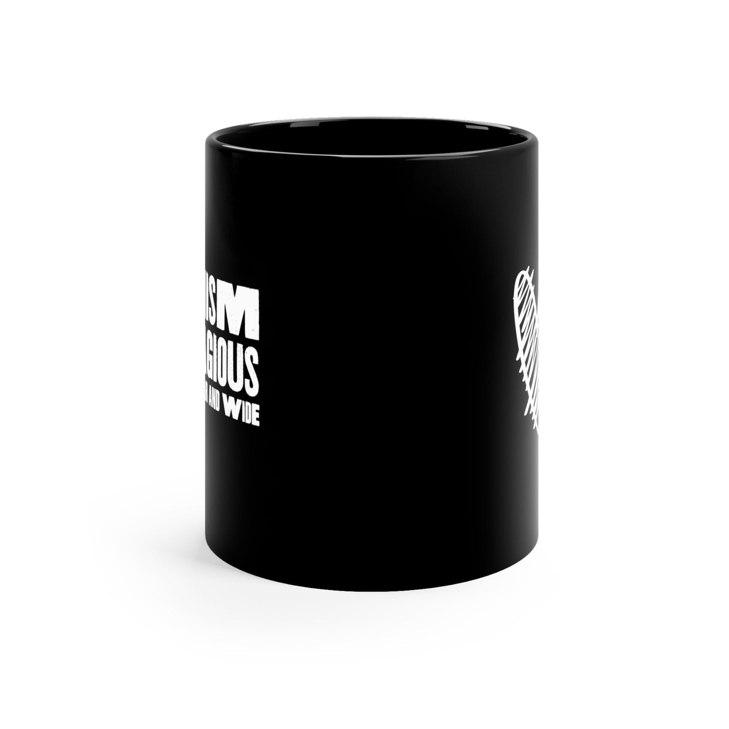 Optimism is Contagious 11oz Black Mug