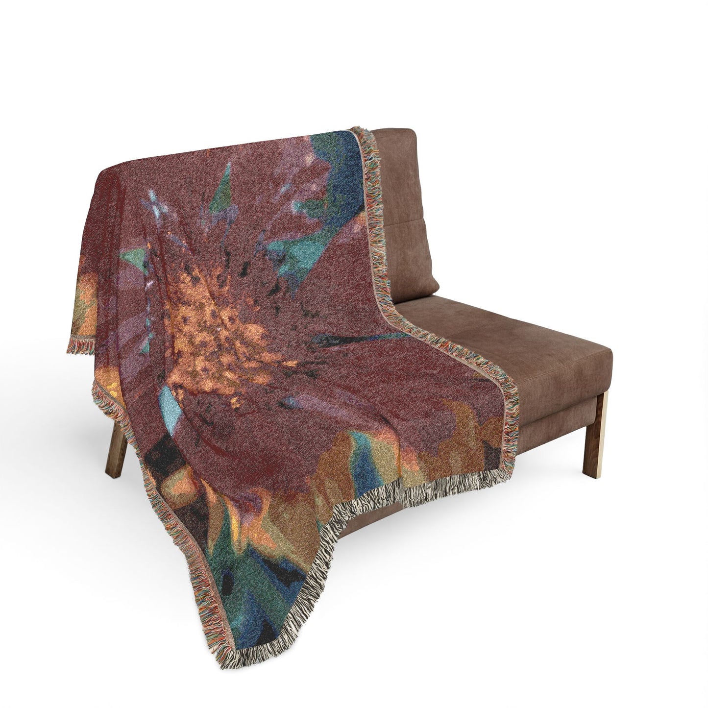 Cosmos Flower 100% Cotton Woven Blanket (3 sizes) | Made In USA