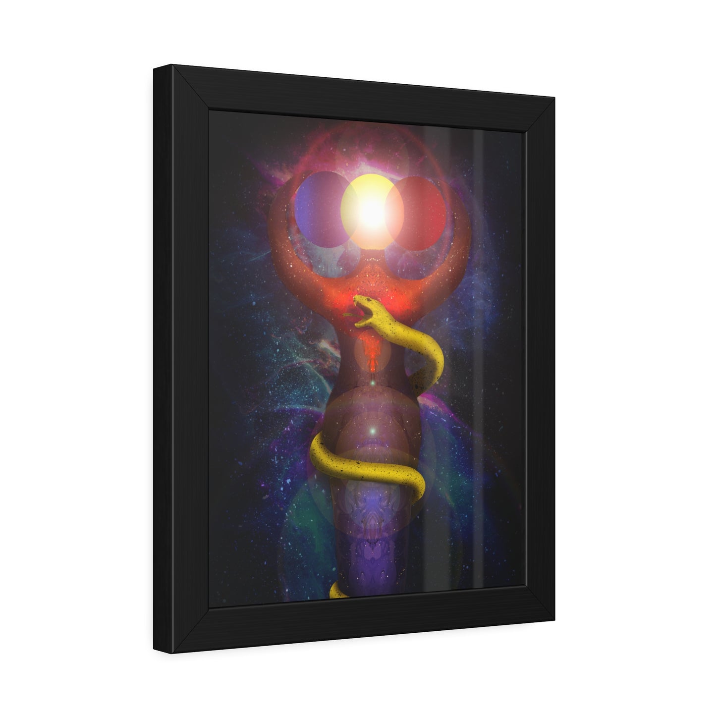 Brigid's Serpent Framed Print | Surreal Art