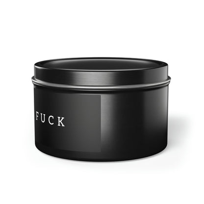 Fancy As Fuck Candle in Minimalist Black Steel Tin (2 sizes)