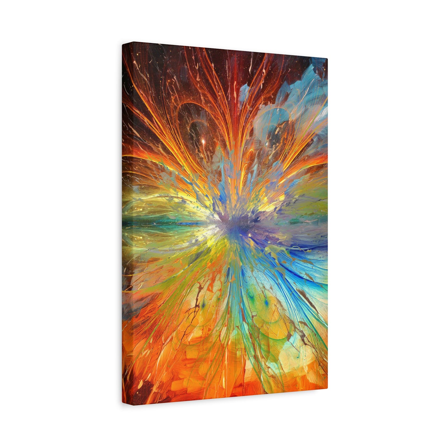 Cosmic Clockworks Abstract Canvas Print | Abstract Art