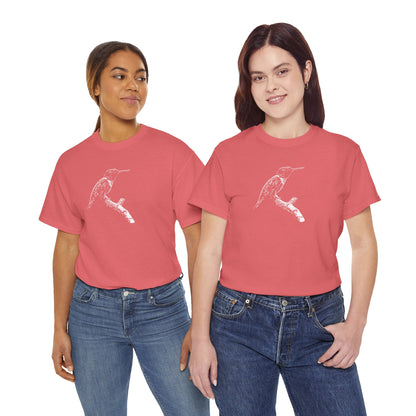 Hummingbird Adult 100% Cotton T-Shirt (Multicolors)