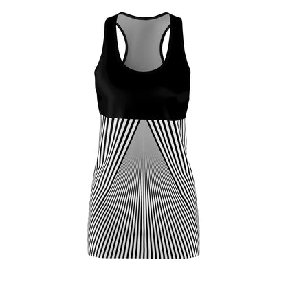 Hypnotic Stripes Slinky Racerback Dress