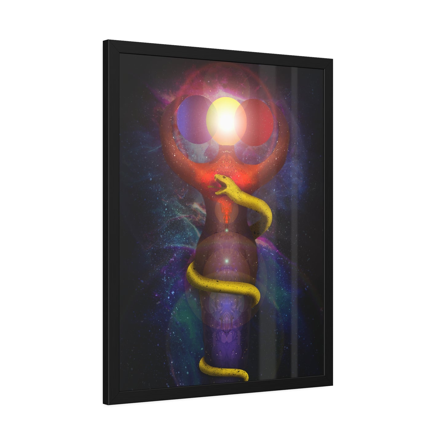 Brigid's Serpent Framed Print | Surreal Art