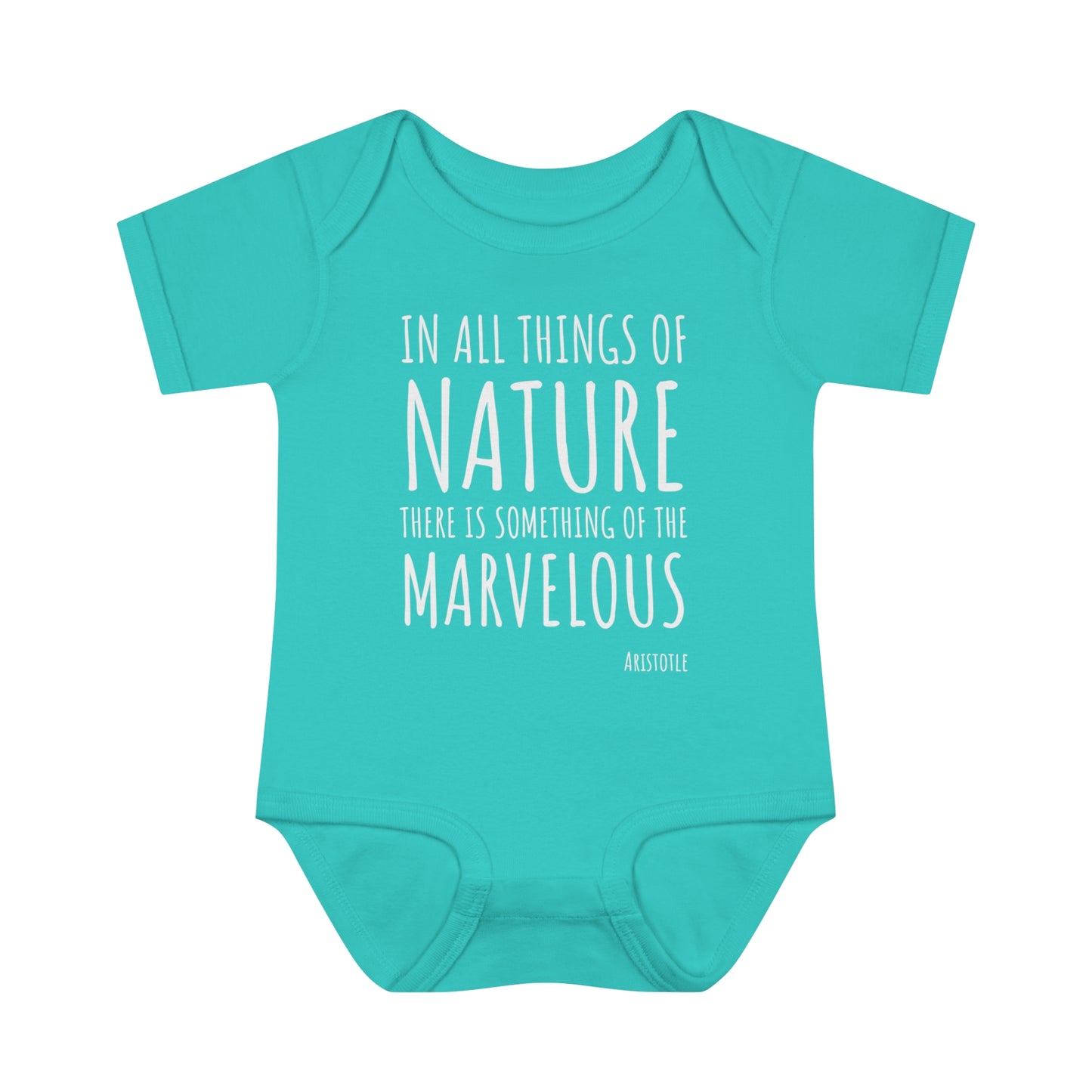 Marvelous Nature Aristotle Quote Baby Onesie 6M-18M (multicolors)