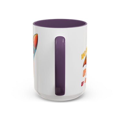 Rocket Ship Liftoff Colorful Ceramic Mug (11, 15oz)