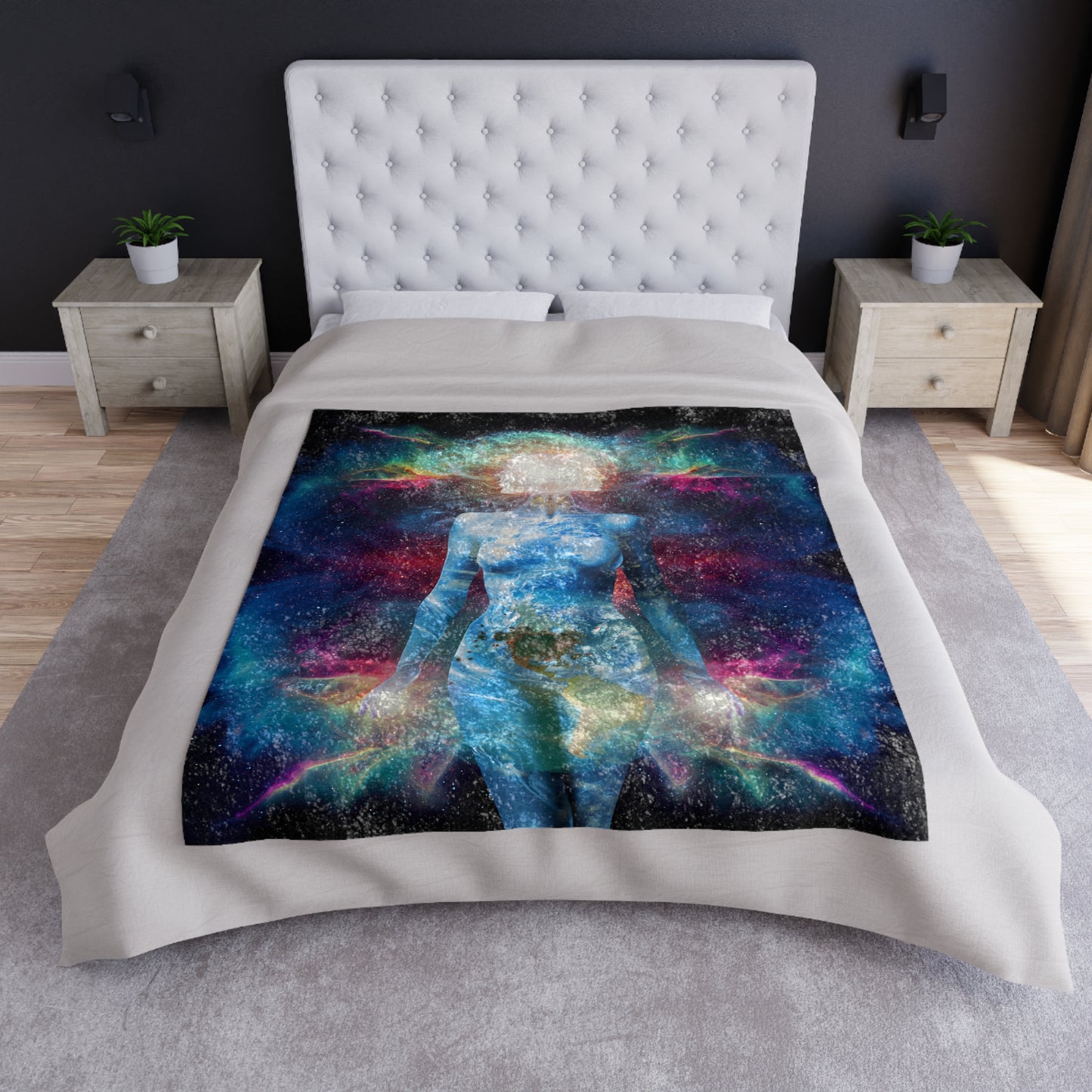 21st Century Gaia Crushed Velvet Blanket