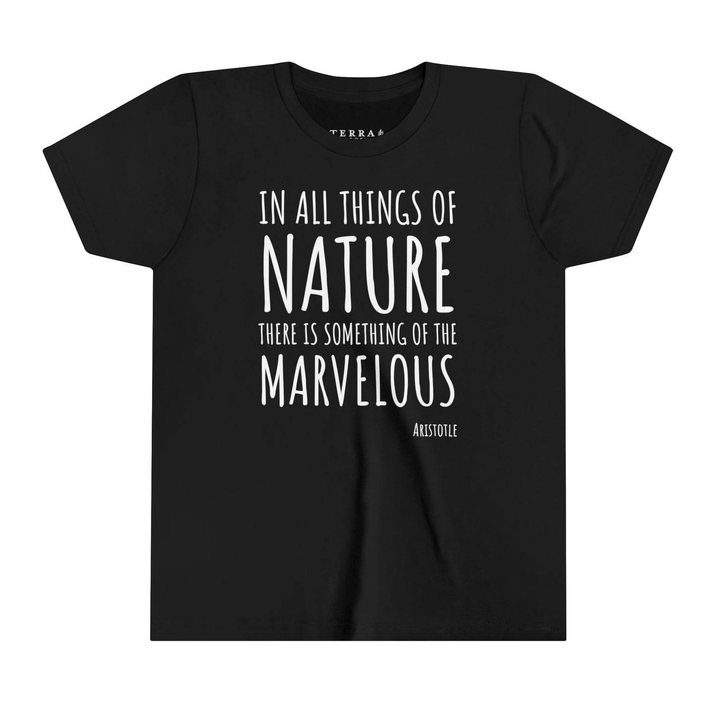 Marvelous Nature Aristotle Quote Kids' T-Shirt (multicolors)