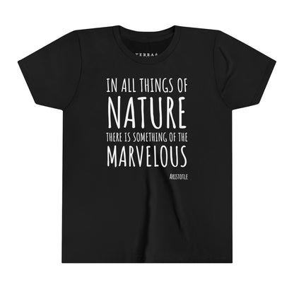 Marvelous Nature Aristotle Quote Kids' T-Shirt (multicolors)