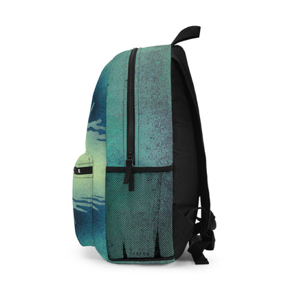 Watery Blue Sun Water-Resistant School Backpack