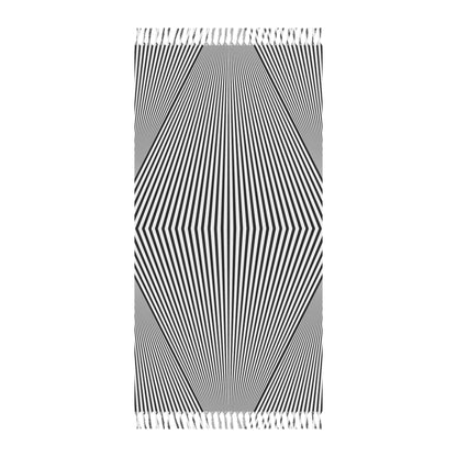 Hypnotic Stripes Washable Fabric Bath Rug