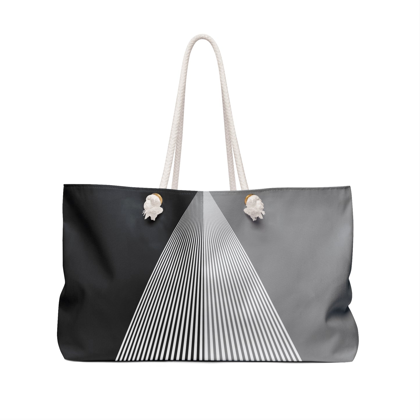 Gray + Black Duality Weekender Bag